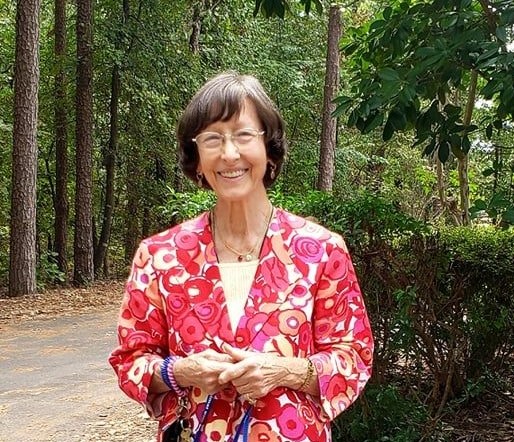 Rhinehart resident on walking path